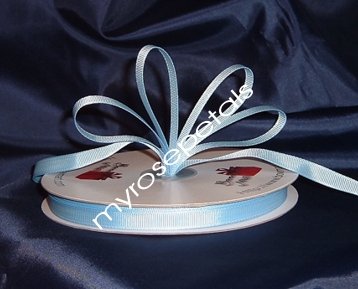 Grosgrain Ribbon 3/8" - 50 Yards (150 FT) - Light Blue - Sewing - Craft - Wedding Favors