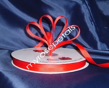 Grosgrain Ribbon 3/8" - 50 Yards (150 FT) - Red - Sewing - Craft - Wedding Favors