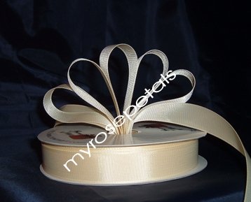 Grosgrain Ribbon 7/8" - 50 Yards (150 FT) - Ivory - Sewing - Craft - Wedding Favors