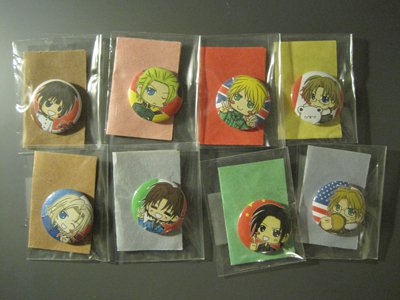 Hetalia Buttons