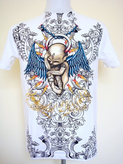 Emperor Eternity Baby Punk Rock Prayer T-Shirt White Size L