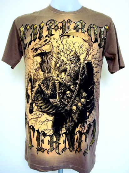Emperor Eternity Devil Knight Reaper Horse Castle T-Shirt L