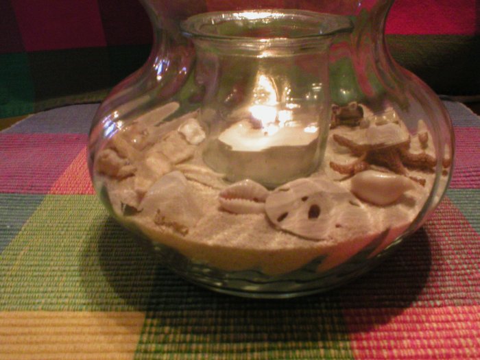 Luminous Seashell Candle
