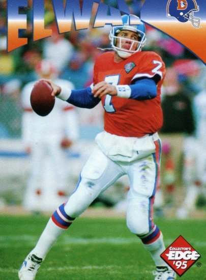 1995 95 Collector's Edge Instant Replay John Elway card #9 Denver Broncos