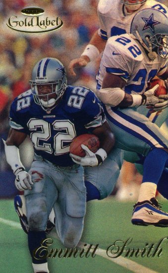 1998 98 Topps Gallery Gold Label Class 1 Emmitt Smith card #90 Dallas Cowboys