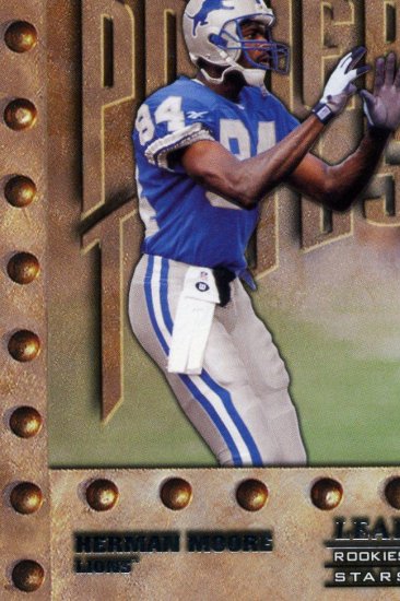 1998 Leaf Rookies and Stars Short Print Herman Moore card #256 Detroit Lions