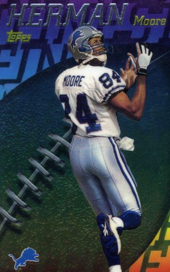1998 98 Topps Mystery Finest Herman Moore card #M17 Detroit Lions