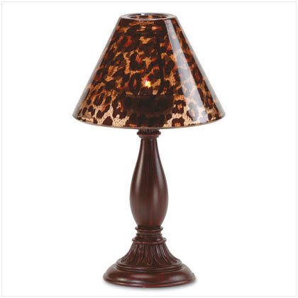Safari Glass Shade Candlelamp