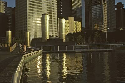 Downtown Fountains Photo Print 8x10