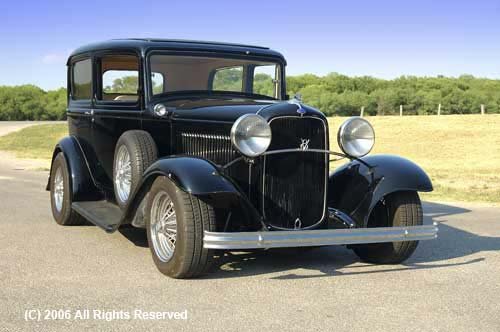 32 Ford Front View Giclee Art Print 12x16