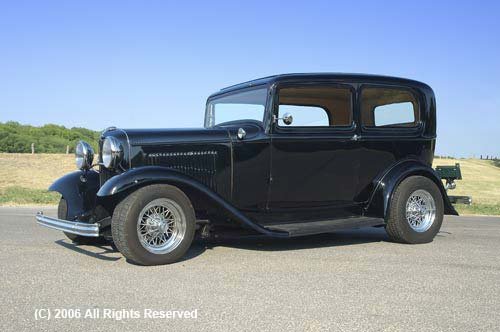 32 Ford Sedan Giclee Art Print 12x16
