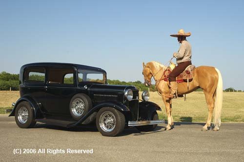 32 Ford and the Vaquero Giclee Art Print 12x16