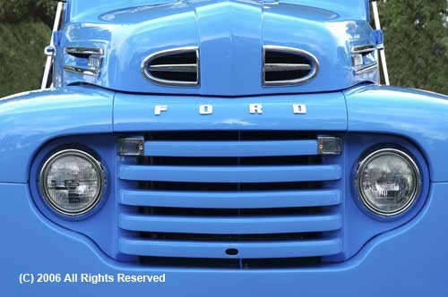 Ford 52 Truck Grill Giclee Art Print 12x16