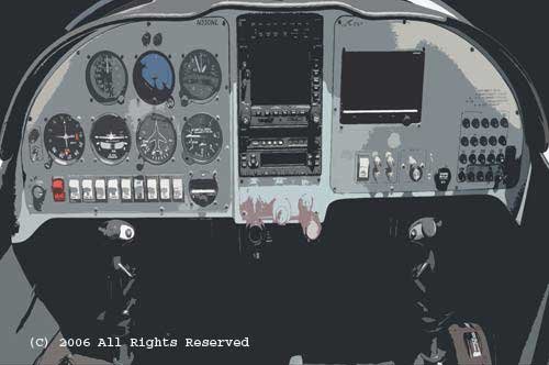 Lancer Air Cockpit Giclee Art Print 12x16