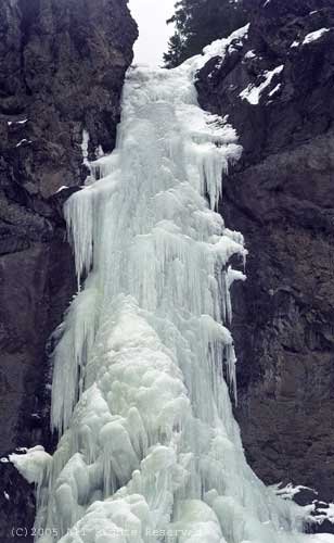 Ice Falls Treasure Falls Giclee Art Print 12x16