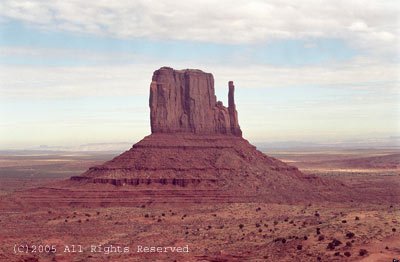 Alone in Monument Valley Giclee Art Print 12x16