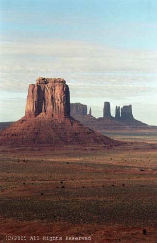 January Day in Monument Valley Giclee Art Print 12x16