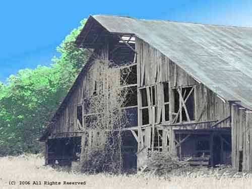 The Old Barn Giclee Art Print 12x16