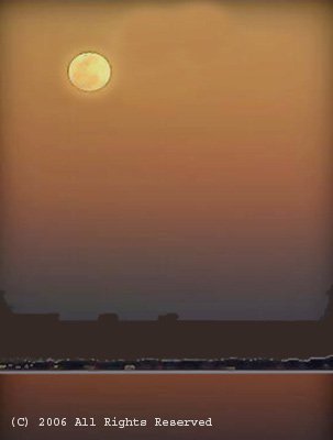 Moonrise in the Valley Giclee Art Print 12x16