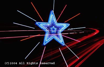 Neon Highway Star Giclee Art Print 12x16