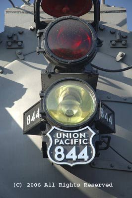 Train Headlight Giclee Art Print 12x16