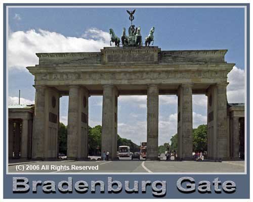 Brandenburg Gate Giclee Art Poster 16x20