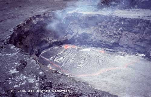 Kilauea Crater II Giclee Art Print 12x16