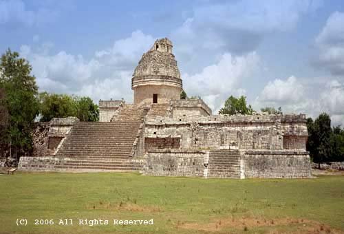 Maya Observatory Giclee Art Print 12x16