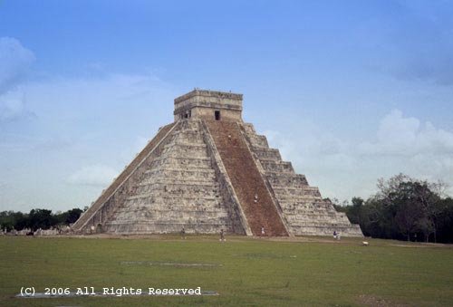 Temple of Kukulcan Giclee Art Print 12x16