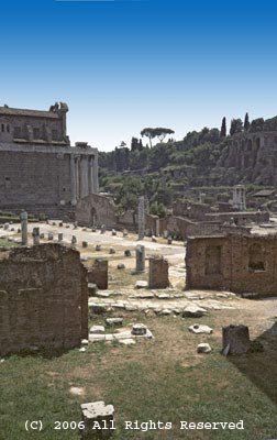 Roman Ruins Giclee Art Print 12x16