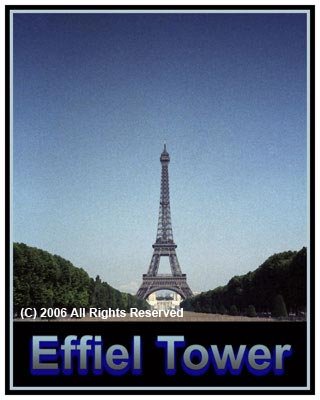 The Effiel Tower Giclee Art Poster 16x20