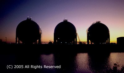 Tank Farm Sunset II Giclee Art Print 12x16