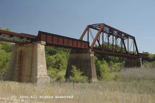 Cibolo Rail Bridge II Giclee Art Print 12x16
