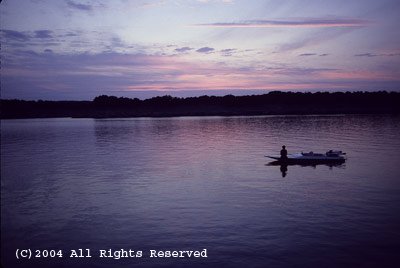 Boat on the Lake Giclee Art Print 12x16
