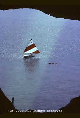 Sailing the Cove Giclee Art Print 12x16