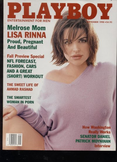 Playboy 1998 Sept A very pregnant Lisa Rinna