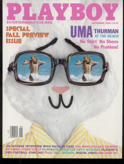 Playboy 1996 Uma Thurman Nicolas Cage Patti McGuire