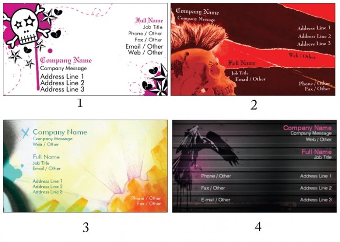 250 Bold Calling Cards