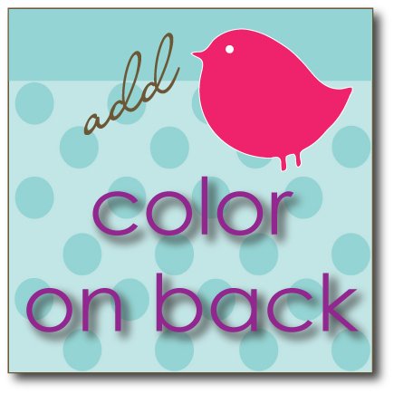 Backside Color Upgrade for Business/Calling Cards