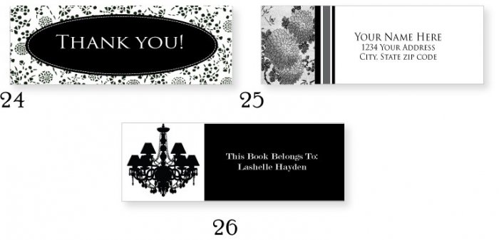Set of 140 Address / All Purpose Labels