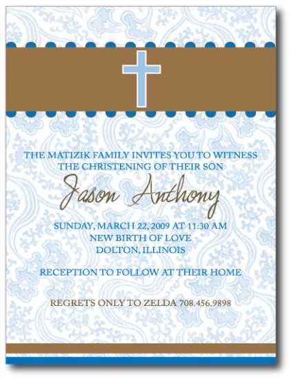 Baptism/Communion Invitation/ Announcement