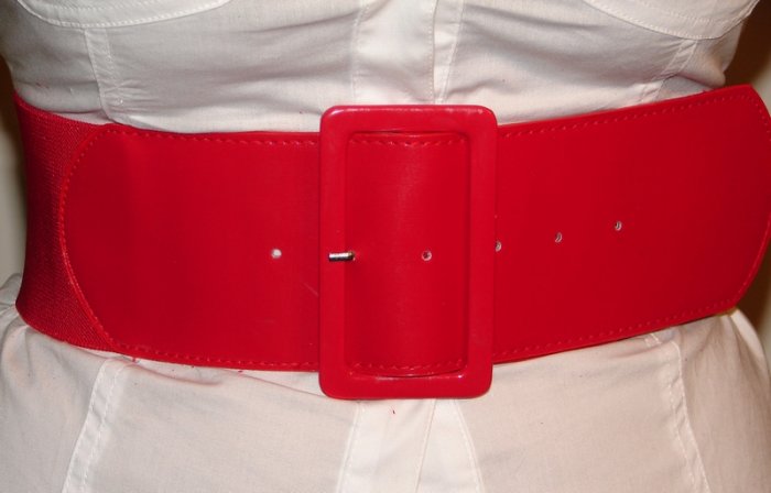 Red Stretchable Waist Belt