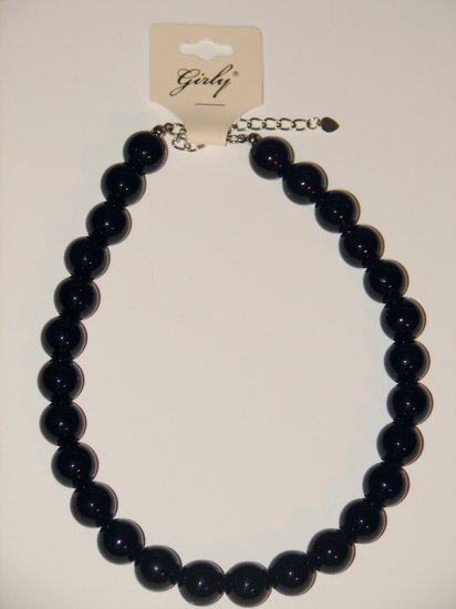Bead Necklace (Black)