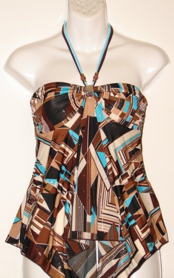 Women's Party Top - Turquoise & Blue