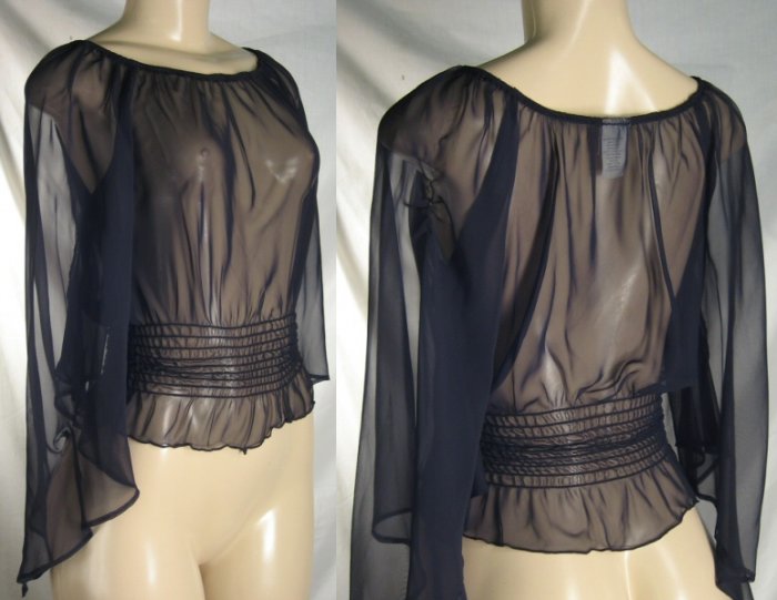 "Poetry" - Junior Semi Sheer Bellsleeve Tops