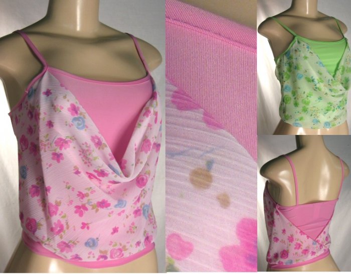 Nina Pia - Junior Lined Tank Tops with Cowl Neck