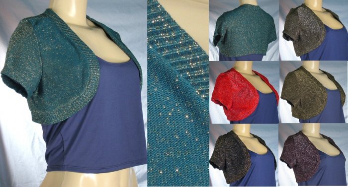 Blue River - Junior Knit Shrugs with Metallic Thread Accents
