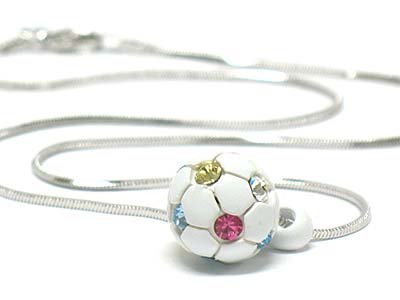 mini soccer necklace(E1235MT-124106)