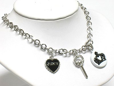 Key, heart & crown(R1265BK-29110)