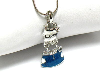 Casual outfit necklace (R1248BL-22112)